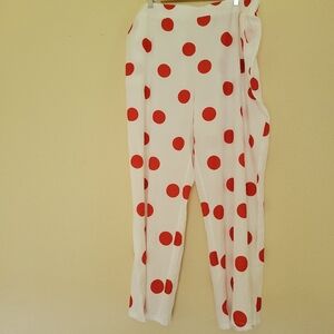 Red and White Polka-dot pants size 4X